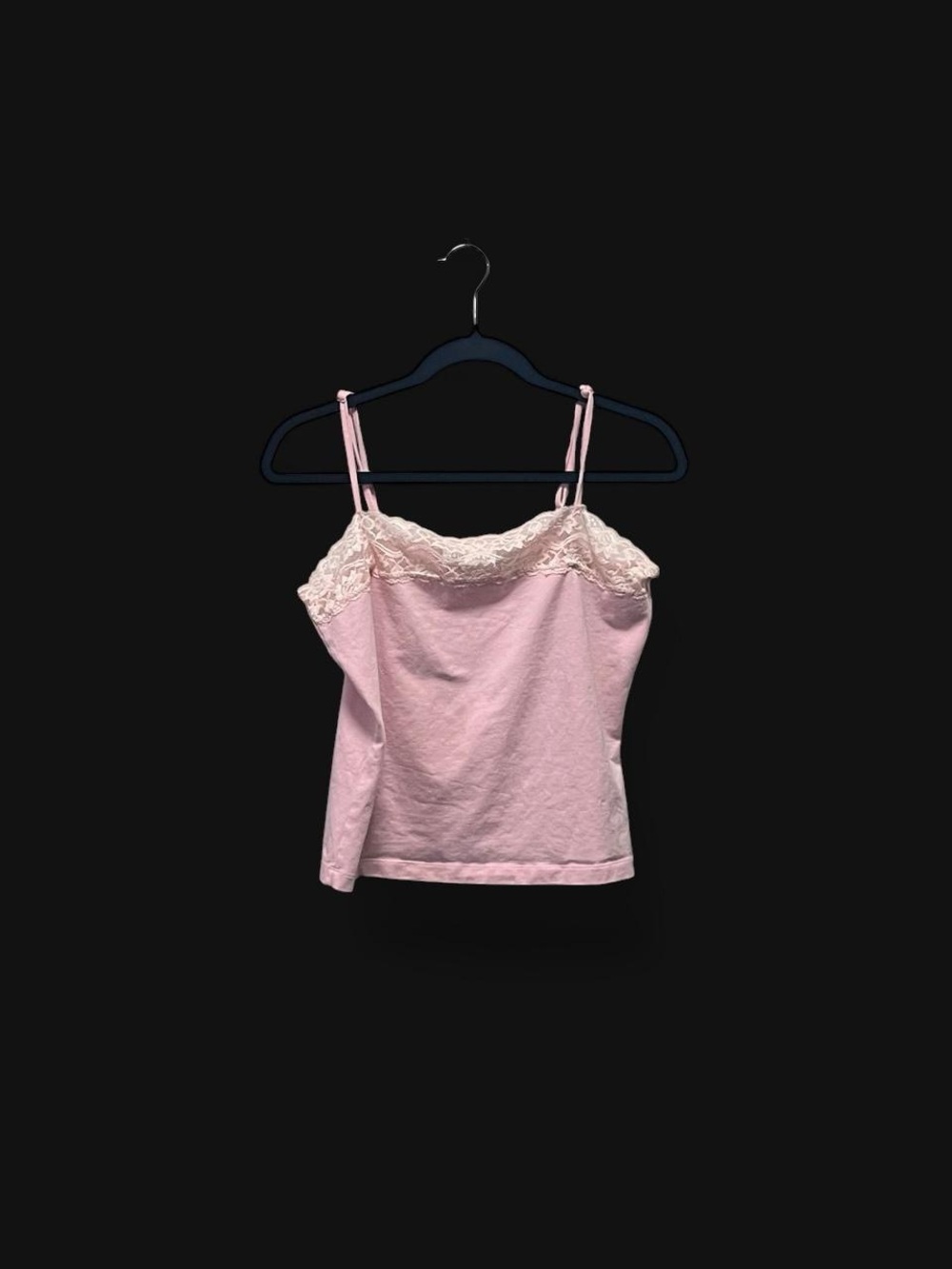 Vintage Chadwicks Pale Pink Lace-Trim Camisole